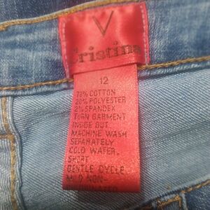 V Cristina Women's Blue Ankle Jeans